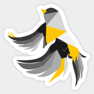 Grey nightingale Sticker